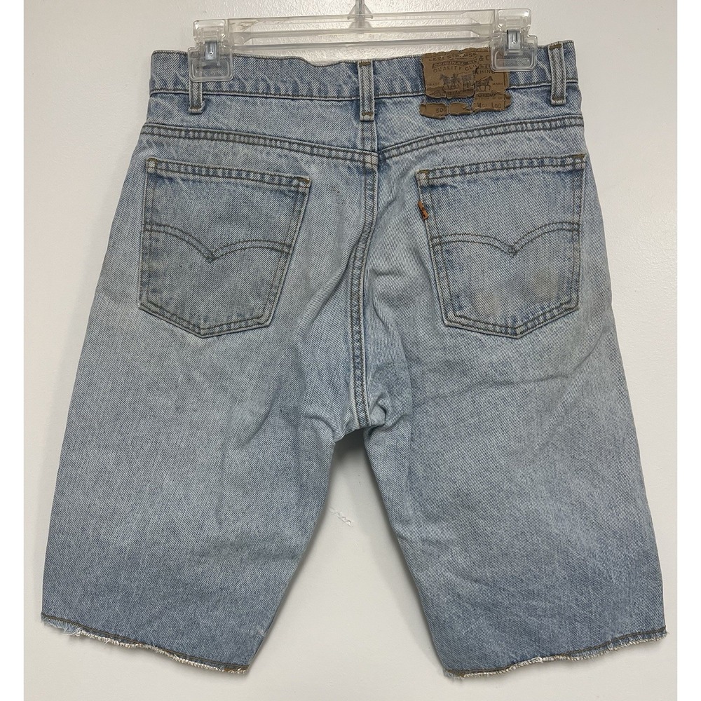 VINTAGE LEVI'S 550 Jean Cut Off Shorts ORANGE TAB Made In USA 90's Men Size 31